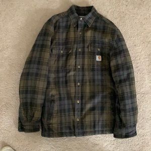 Carhartt men’s flannel Sherpa lined jacket